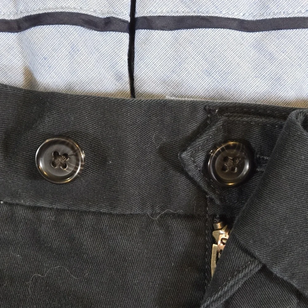 Polo Ralph Lauren Chino Pants‎ Mens 34x32 Black 100% Cotton Preppy